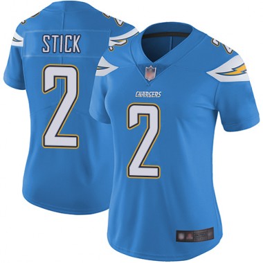 Los Angeles Chargers NFL Football Easton Stick Electric Blue Jersey Women Limited  #2 Alternate Vapor Untouchable->women nfl jersey->Women Jersey